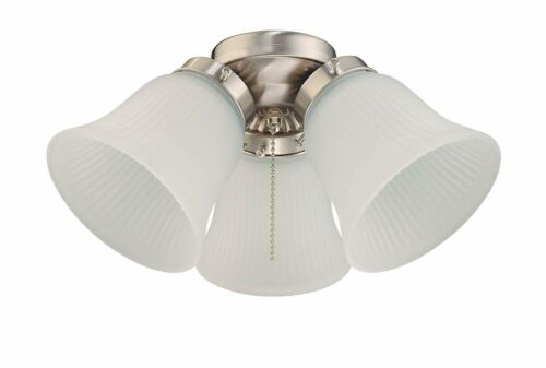 Westinghouse 3-Light LED Cluster Ceiling Fan Light Kit Brushed Nickel Fixture