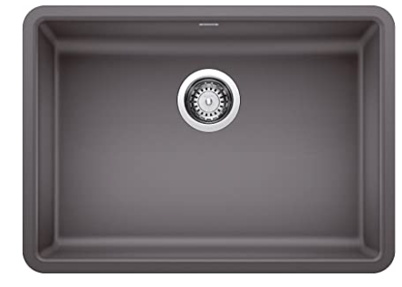 BLANCO, Cinder 442539 PRECIS SILGRANIT ADA-Compliant Undermount Kitchen Sink, 25" X 18"