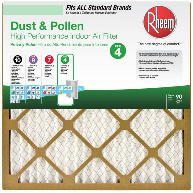 Rheem 12x12x1 Basic Household Pleated Air Filter