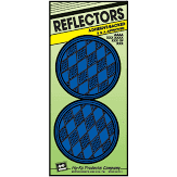 Hy-ko 3-1/4 In. Dia. Round Blue Press-on Reflector (2-pack)