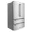 ZLINE 36" 22.5 cu. ft Freestanding French Door Refrigerator with Ice Maker in Fingerprint Resistant Stainless Steel (RFM-36)