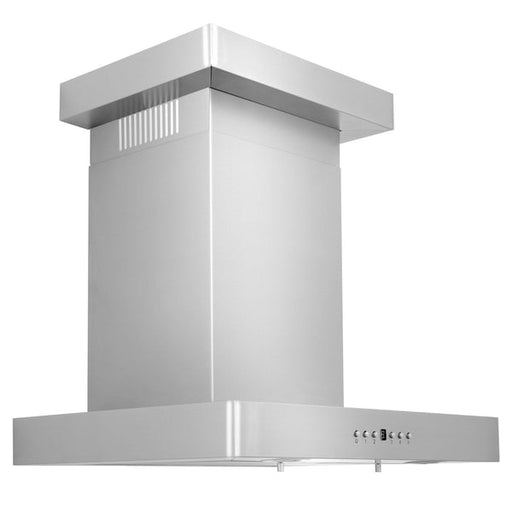 ZLINE Convertible Vent Wall Mount Range Hood in Stainless Steel with Crown Molding (KECRN)